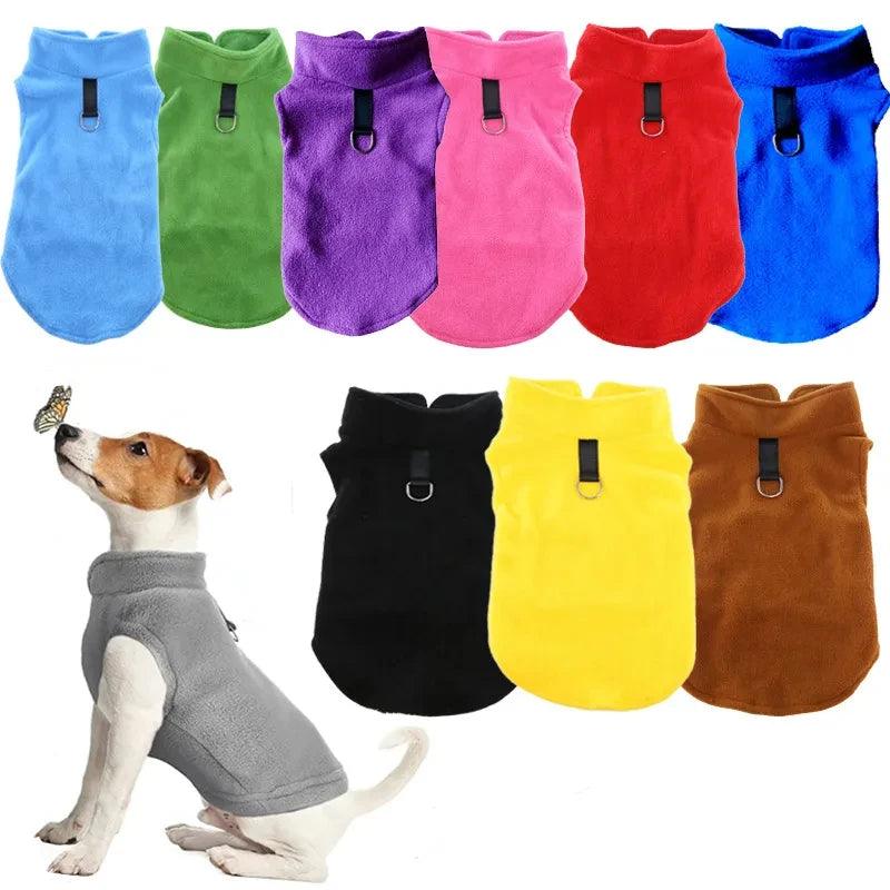 Cozy Fleece Small Pet Vest for Dogs and Cats - Spring and Summer Apparel for Chihuahuas, French Bulldogs, Pugs  ourlum.com   