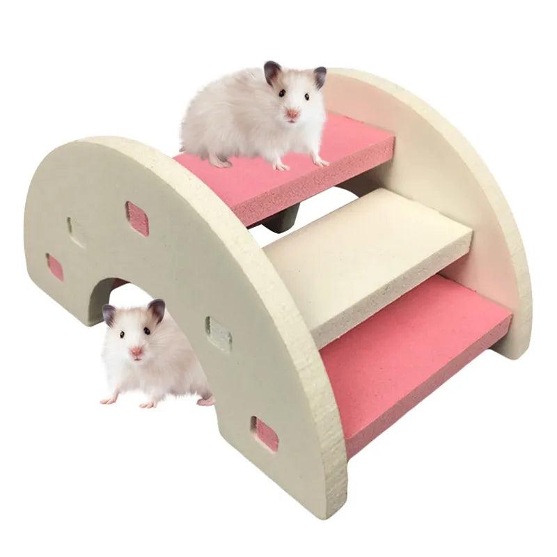 Hamster Rainbow Bridge Pet Toy: Cute Cage Accessory & Gift  ourlum.com   