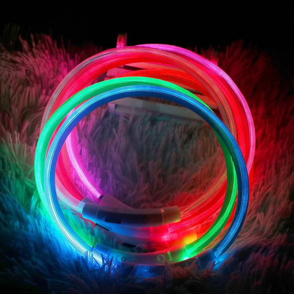 LED Night Safety Collar for Dogs and Cats: Enhanced Visibility & USB Rechargeable  ourlum   