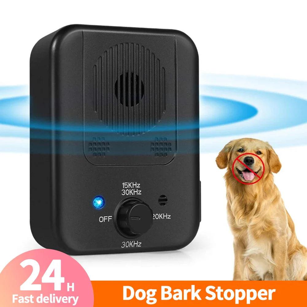 Dog Bark Stopper Ultrasonic Pet Repeller Outdoor Training Device  ourlum.com   