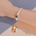 Gold Projection Photo Bracelet Personalized Stainless Steel Gift