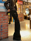 Women Korean Fashion Chic Jeans Grunge Y2K Cargo Pants