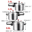 Aluminium Alloy Pressure Cooker for Gas Stoves 3L 4L 5L