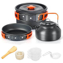 Lightweight Aluminum Camping Cookware Set for Outdoor Use