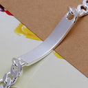 Luxury Geometric Silver Bracelet Free Shipping Statement Piece