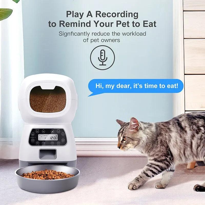 Automatic Pet Feeding Remote Control Cat Dog Food Machine  ourlum.com   