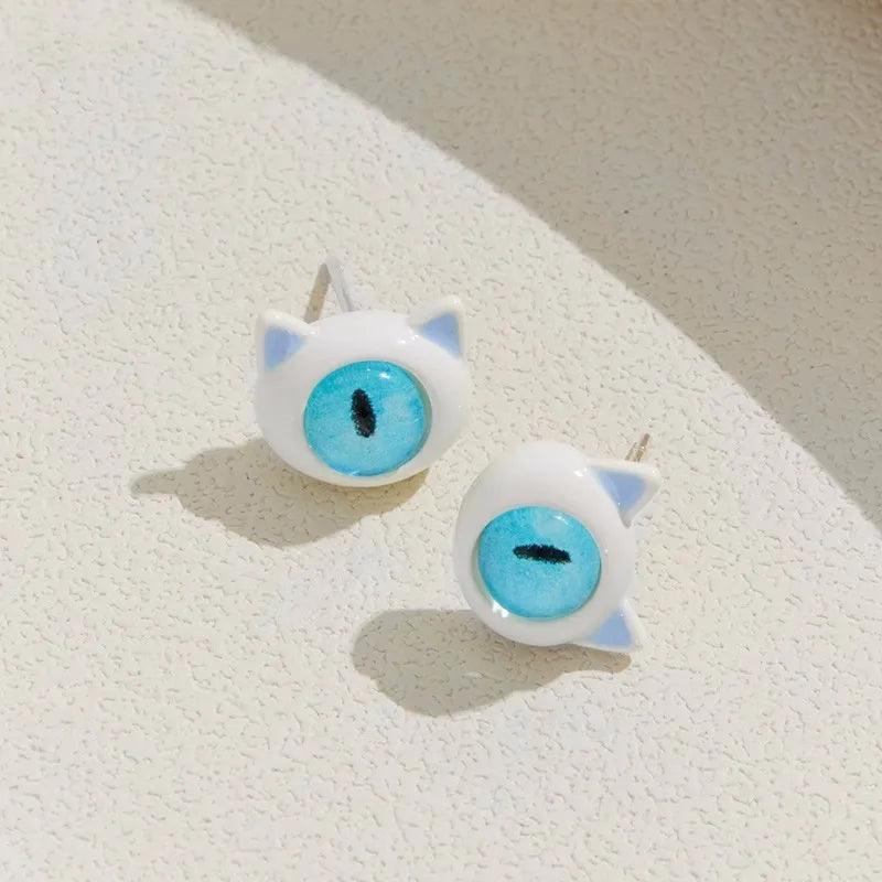 Kiss Jewelry Cute Monster Eyes Stud Earrings - Trendy Kpop Fashion Gift  ourlum.com   