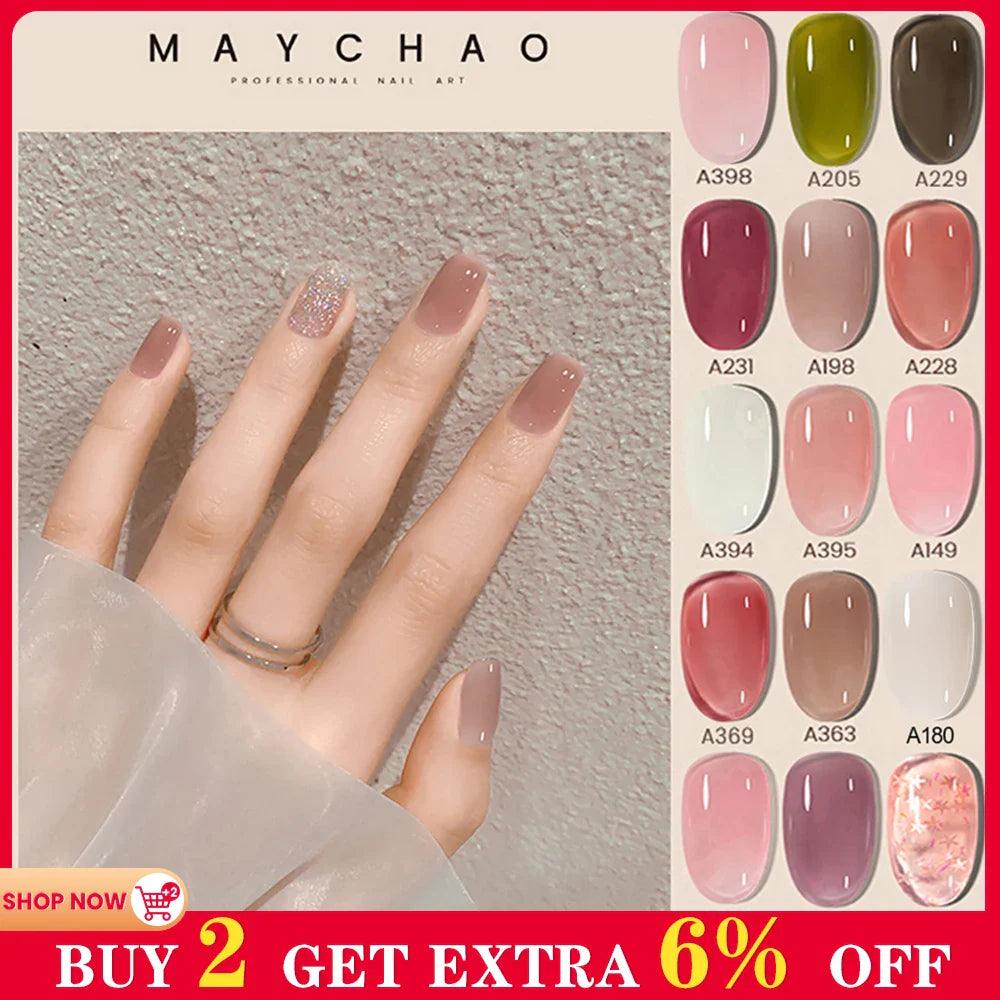 Jelly Gel Nail Polish: Transparent Nude Top Coat for Long-Lasting Manicure