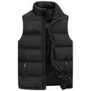 Men's Waterproof Zipper Vest Jacket for Winter Style Warmth