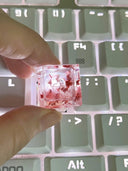 Translucent Leaves Epoxy Keycap Enhance Typing with Nature Influence