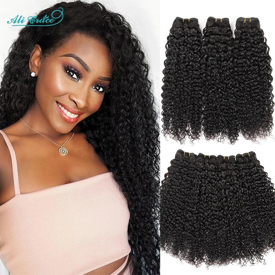 Brazilian Kinky Curly Remy Human Hair Bundles - Top Quality, Multiple Lengths, Fast Shipping  ourlum.com Natural color United State 10 10 12