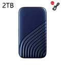  Portable SSD: High-Speed USB for Quick Data Transfer  ourlum.com 2TB blue  