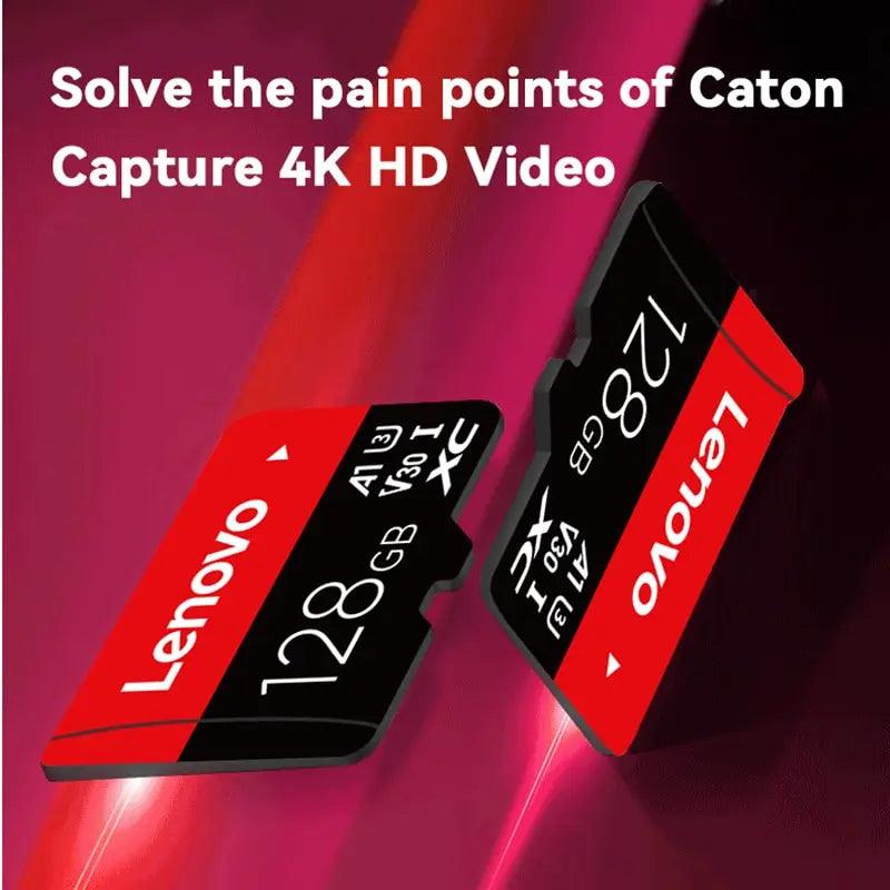 Lenovo 512GB Memory Card U3 V30 4K Full HD Micro TF Mini SD Flash Card - High-Speed Storage Solution  ourlum.com   