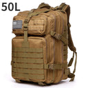 Durable 30L/50L Waterproof Tactical Backpack for Outdoor Use