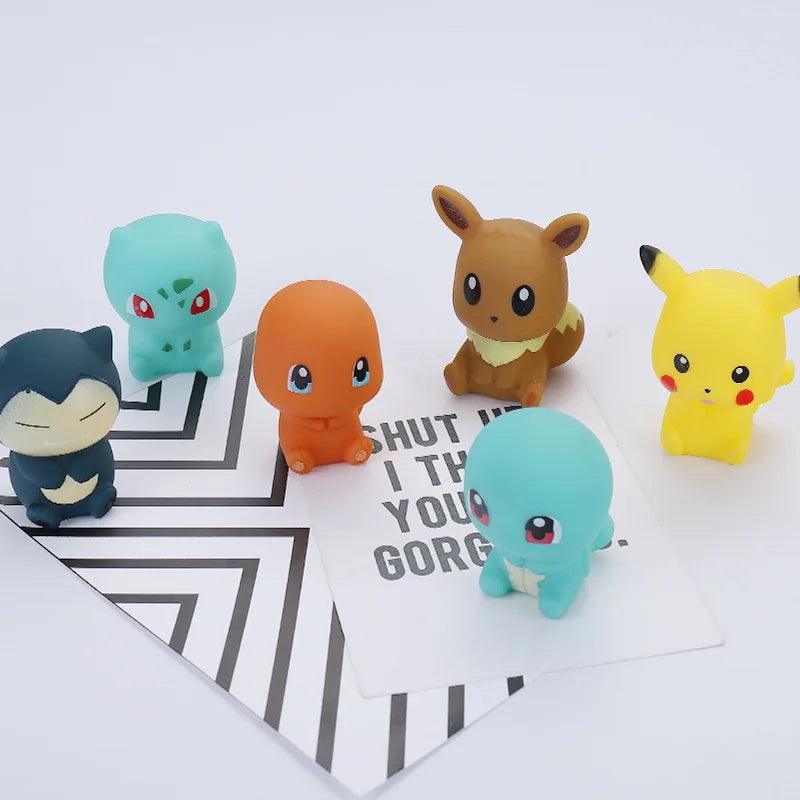 Pokemon Characters Vocal Bath Toys Set - Interactive Cartoon Figures for Kids Bathroom Fun  ourlum.com   