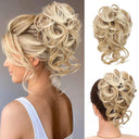 Messy Curly Chignon Bun Wig Stylish Hairpiece for Women