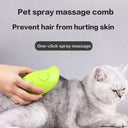 Steamy Cat Brush: Electric Spray Hair Grooming & Massage Tool  ourlum   