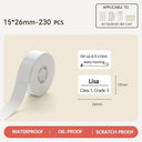 Niimbot White Sticker Paper: Professional Waterproof Labels