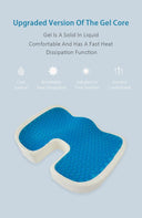 U-Shaped Gel Memory Foam Coccyx Cushion for Healthy Sitting