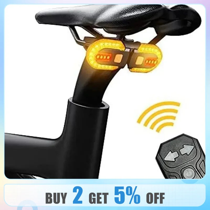 LED Bike Rear Light: Enhanced Safety with Wireless Turn Signal  ourlum.com   