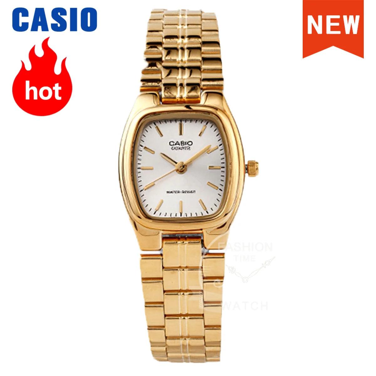 Casio Women's Luxury Watch Set - Elegant Tonneau Shape Waterproof Quartz Timepiece  OurLum.com   