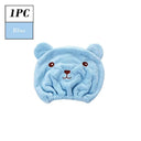 Lovely Bear Microfiber Hair Drying Cap Quick Dry Accessory