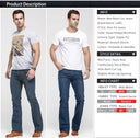 Mens Boot Cut Jeans Slightly Flared Slim Fit Denim Pants