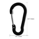 5pcs Tools Carabiner Outdoor Backpack Camping Climbing Booms Fishing Hook Keychain Lock Buckle Snap Clip