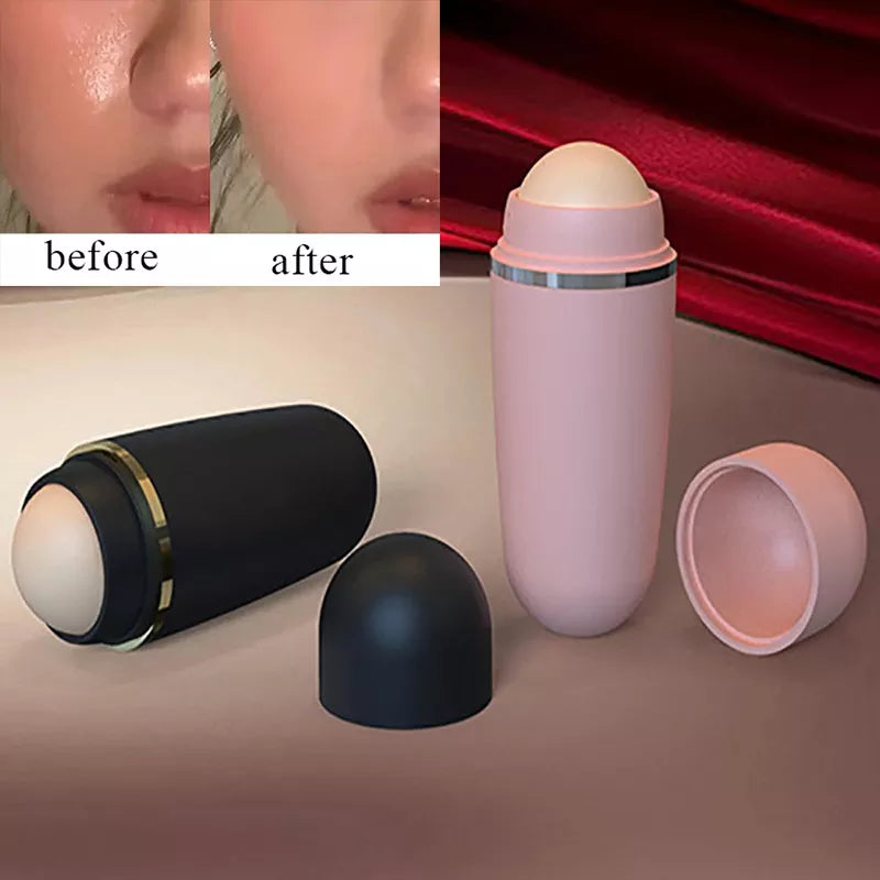 Volcanic Stone Face Roller - Oil Absorbing Skincare Tool with Lifting Massager  ourlum.com   