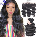 30 Inch Brazilian Body Wave Lace Hair Bundle Set Remy