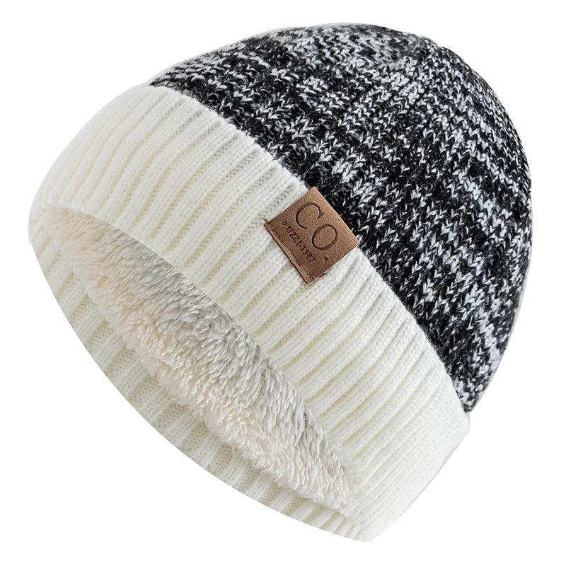 Stay Cozy in Style with Two-Tone Winter Hats - Fur Lined Beanie for Men and Women  ourlum.com   