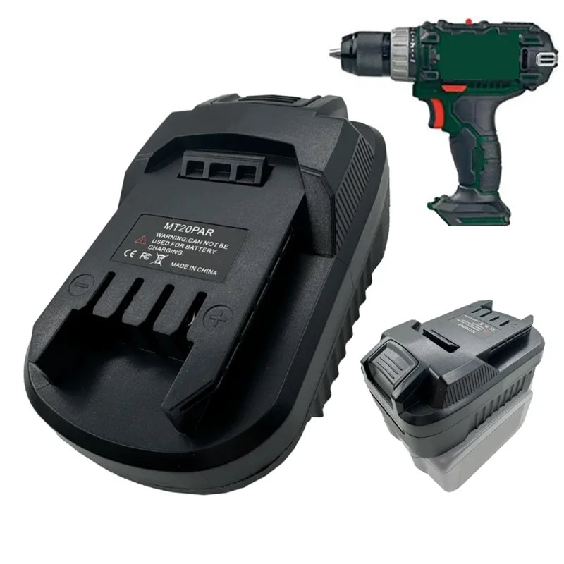 Universal Battery Adapter for Parkside Tools - Compatible with Makita, Dewalt, Milwaukee, Bosch