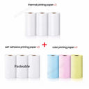 Mini Printer Thermal Label Sticker Colorful Adhesive Paper