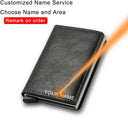 RFID Carbon Fiber Men's Wallet Personalized Security Style