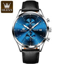 OLEVS Men's Chronograph Waterproof Luxury Wristwatch Stylish Design