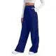 Women’s Drawstring Sweatpants Wide Straight Leg Casual Pants