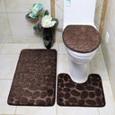 Soft Bathroom Mat Set: Absorbent Shower Rugs for Comfort