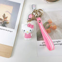 Cute Animal Keychains with Fluffy Fur Ball Bag Pendant