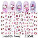 Adorable Cartoon Hello Kitty Nail Sticker Set for Nail Art