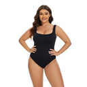 GUUDIA Seamless Tummy Control Bodysuit with Open Crotch for Effortless Shaping