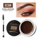 3D Wild Eyebrow Gel Wax Brow Styling Soap Waterproof Long Lasting Tint Eyebrows Enhancers Brows White Brown Makeup Cosmetic Tool  ourlum.com Dark Brown  