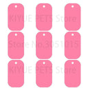 100Pcs Dog ID Tags Customized Engraved Aluminum Plates Bulk