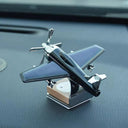 Solar-Powered Airplane Car Essential Oil Diffuser Decor