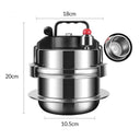 Portable 304 Stainless Steel Mini Pressure Cooker for Quick Meals