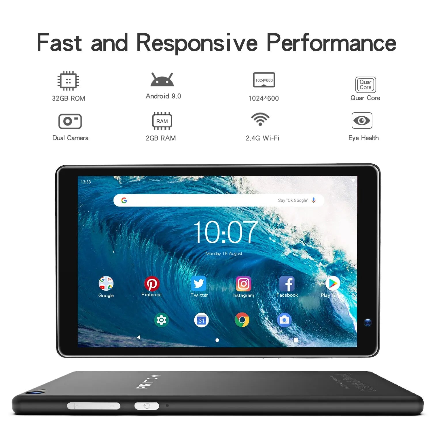 PRITOM 7 Inch Android Tablet: Ultimate Entertainment Hub & Dual Camera Experience  ourlum.com   