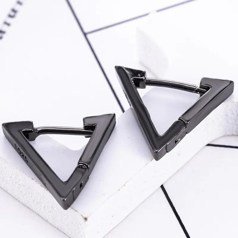 Punk Stainless Steel Stud Earrings: Edgy Vintage Hip-Hop Jewelry  ourlum.com   