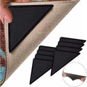 4/8pcs set Triangle Washable Rug Gripper Anti-slip Reusable Rubber Mat Non Slip Patch Tape for Tile Floors Carpets Corners Pad