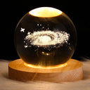 USB LED night light, Galaxy Crystal Ball lamp, 3D planet moon lamp, home decoration  ourlum.com   