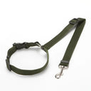 Pet Car Seat Belt with Adjustable Harness: Enhanced Safety for Dogs and Cats  ourlum.com ArmyGreen  