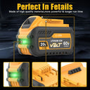 High-Capacity 9.0Ah 60V Replacement Battery For Dewalt DCB609